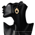 Einfache Doppelschicht-Spiral Ohrringe für Frauen, Temperament Business Handwund Circle Ohrringe